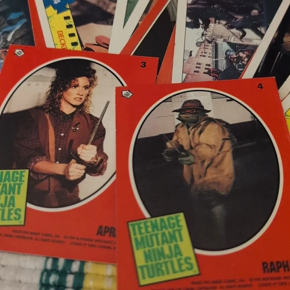 Vintage Teenage Mutant Ninja Turtle Movie Trading‎ Cards Collection